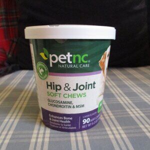 PetNC Natural Care Hip & Joint Soft Chews Liver Flavor Mobility Support 90 Count